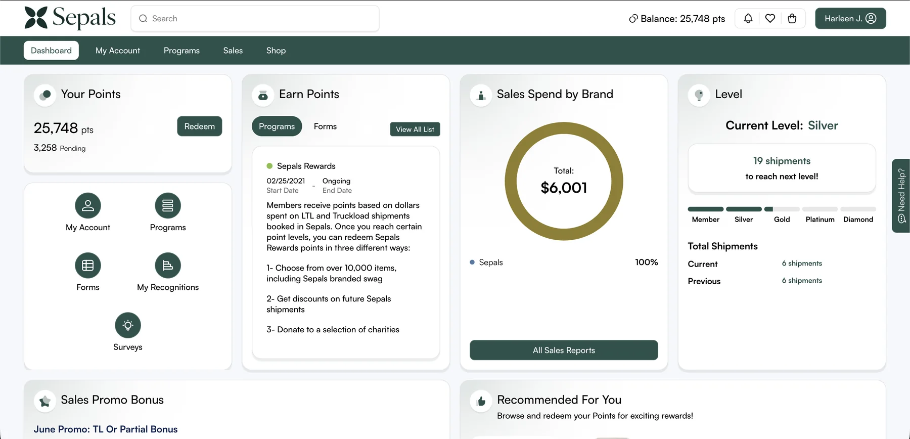 Sepals participant portal